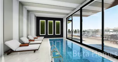 1 room apartment with parking, with swimming pool, with surveillance security system in Obakoey, Turkey
