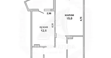 Apartamento 1 habitación en Brest, Bielorrusia