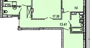 Apartamento 3 habitaciones en Minsk, Bielorrusia