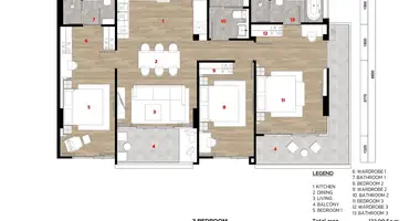 Apartamento 3 habitaciones en Phuket, Tailandia