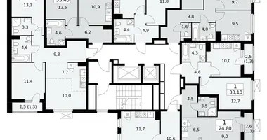 1 room apartment in Kommunarka, Russia
