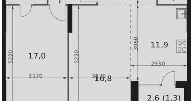 Appartement 2 chambres dans North-Western Administrative Okrug, Fédération de Russie