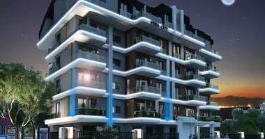 Apartamento 1 habitacion con balcón, con ascensor, con centro de la ciudad en Alanya, Turquía