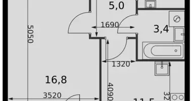 Appartement 1 chambre dans Razvilka, Fédération de Russie