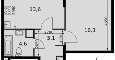 Wohnung 1 zimmer in Nordwestlicher Verwaltungsbezirk, Russland