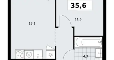 Appartement 1 chambre dans Kommunarka, Russie