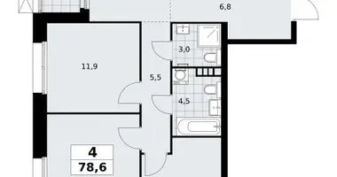 Квартира 4 комнаты в поселение Сосенское, Россия