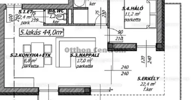 2 room apartment in Balatonboglar, Hungary