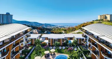 Casa 4 habitaciones con balcón, con ascensor, con airea acondicionado en Alanya, Turquía