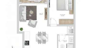 2 room apartment in Tel-Aviv, Israel
