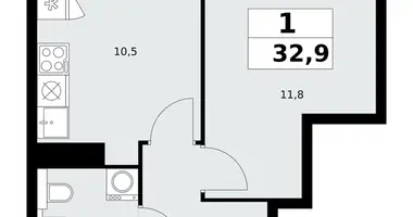 Mieszkanie 1 pokój w poselenie Sosenskoe, Rosja