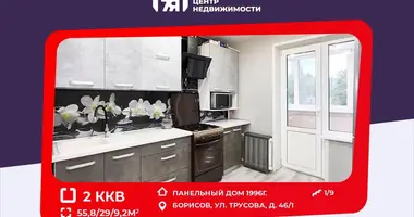 Apartamento 2 habitaciones en Borisov, Bielorrusia