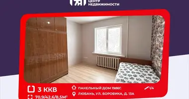 Wohnung 3 Zimmer in Ljuban, Weißrussland
