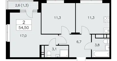 2 room apartment in poselenie Sosenskoe, Russia