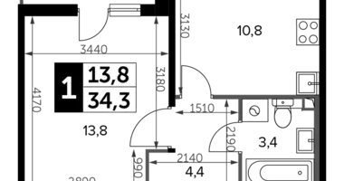 Mieszkanie 1 pokój w Leninsky District, Rosja