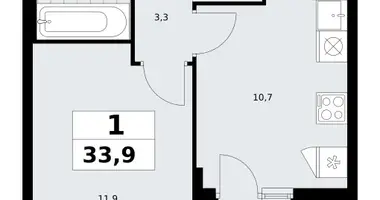 Apartamento 1 habitación en Kommunarka, Rusia