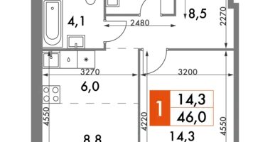 Appartement 2 chambres dans Konkovo District, Fédération de Russie