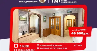 3 room apartment in Barysaw, Belarus