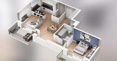 Apartamento 2 habitaciones en Poznan, Polonia