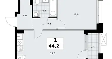 Appartement 1 chambre dans Kommunarka, Russie