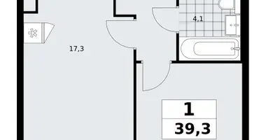 Apartamento 1 habitación en poselenie Sosenskoe, Rusia