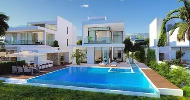 Вилла 4 комнаты  с видом на море, с бассейном, с видом на горы в Продроми, Кипр