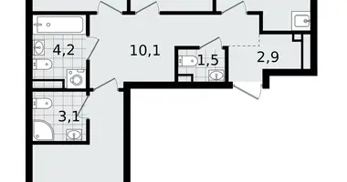 Appartement 3 chambres dans Vsevolozhsk, Fédération de Russie