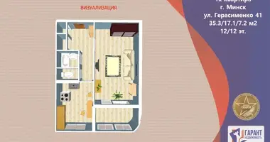 1 room apartment in Minsk, Belarus