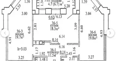 Wohnung 2 zimmer in Wizebsk, Weißrussland