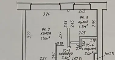 Wohnung 2 zimmer in Minsk, Weißrussland