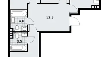 Appartement 3 chambres dans poselenie Sosenskoe, Fédération de Russie