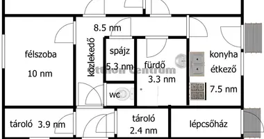 Квартира 3 комнаты в Fenyeslitke, Венгрия