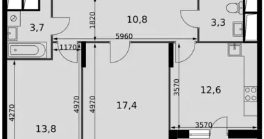 Apartamento 2 habitaciones en Razvilka, Rusia