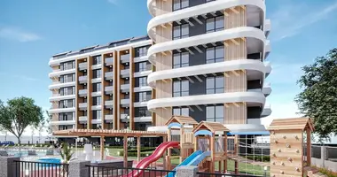 Wohnung 1 Schlafzimmer mit Terrasse, mit geschützter Bereich, mit basseyn in Alanya, Türkei