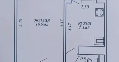 Apartamento 1 habitación en Minsk, Belarús