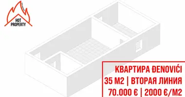 2 room apartment in Đenovići, Montenegro