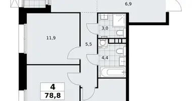 4 room apartment in poselenie Sosenskoe, Russia