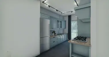 3 room townhouse with balcony, with parking, with with repair in Doerttepe, Turkey