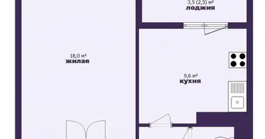 Wohnung 1 Zimmer in Minsk, Weißrussland