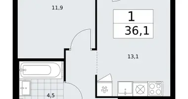 Appartement 1 chambre dans Troïtsk, Russie