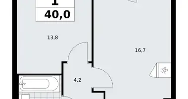 Appartement 1 chambre dans poselenie Sosenskoe, Fédération de Russie