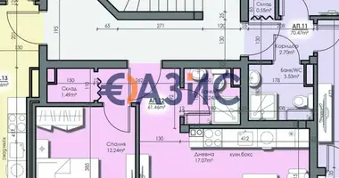Apartamento 2 habitaciones en Burgas, Bulgaria
