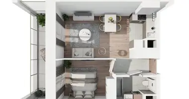 Apartamento 2 habitaciones en Varsovia, Polonia