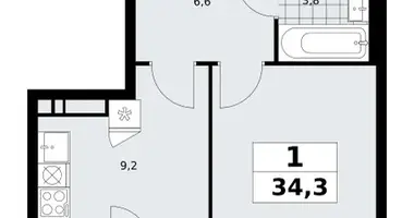 Appartement 1 chambre dans poselenie Sosenskoe, Fédération de Russie