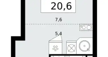 Appartement 1 chambre dans poselenie Sosenskoe, Fédération de Russie