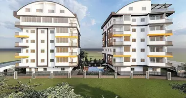 Apartamento 1 habitacion con balcón, con airea acondicionado, con estacionamiento en Muratpasa, Turquía