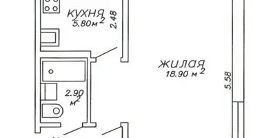 Apartamento 1 habitación en Minsk, Bielorrusia