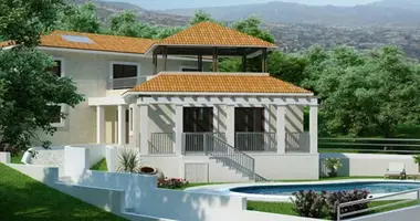 Вилла 5 комнат  с видом на море, с бассейном, с видом на горы в Катикас, Кипр