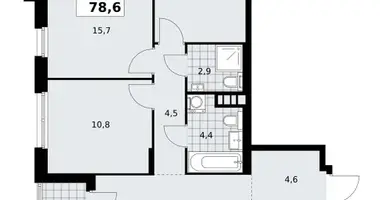 Mieszkanie 3 pokoi w poselenie Sosenskoe, Rosja