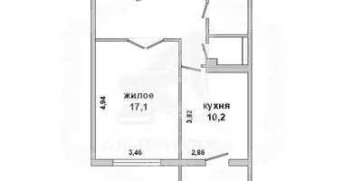 Apartamento 1 habitación en Brest, Bielorrusia